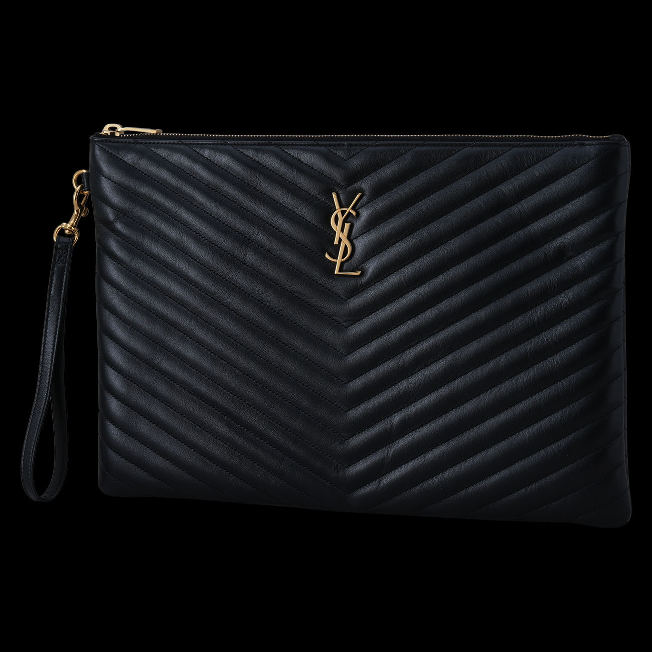 Yves Saint Laurent(USED)생로랑 440222 모노그램 쉐브론 클러치